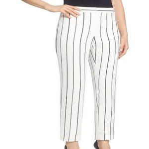 NEW Tahari T Women's Black & White Striped Trouser Dress Pants sz 12
